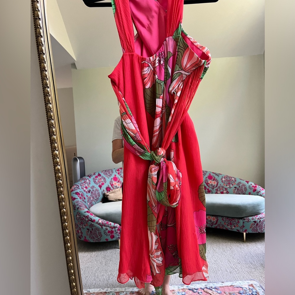 Tibi Pink and Red Floral Dress - Picture 11 of 16
